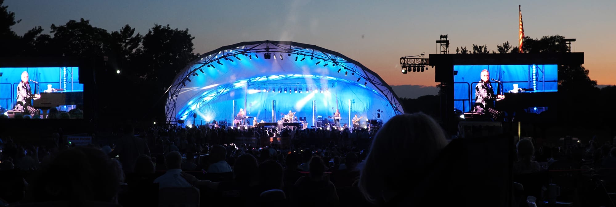 outdoor concert venue at sunset Anchorage